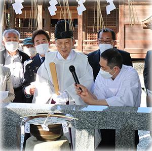 【千栗八幡宮】お粥さん祭りの画像