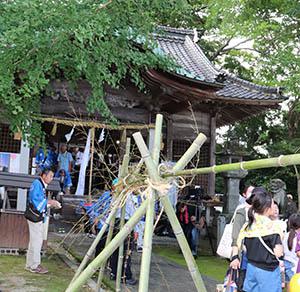 【綾部八幡神社】子供神輿・旗上げ神事の画像